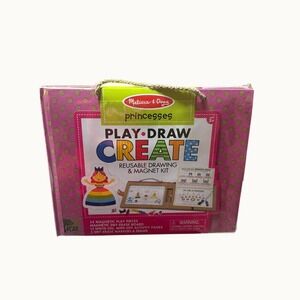 Melissa & Doug Princesses Play Draw Create Reusable Drawing & Magnet Kit 97153